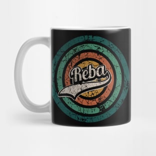 Reba // Retro Circle Crack Vintage Mug